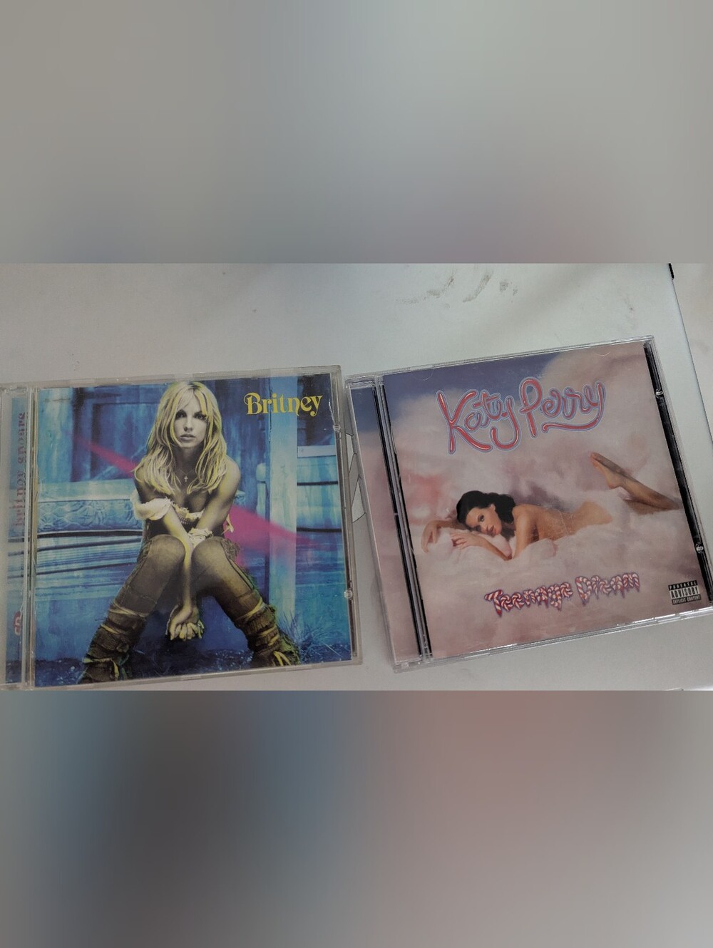 britney spears and katy perry CDs
